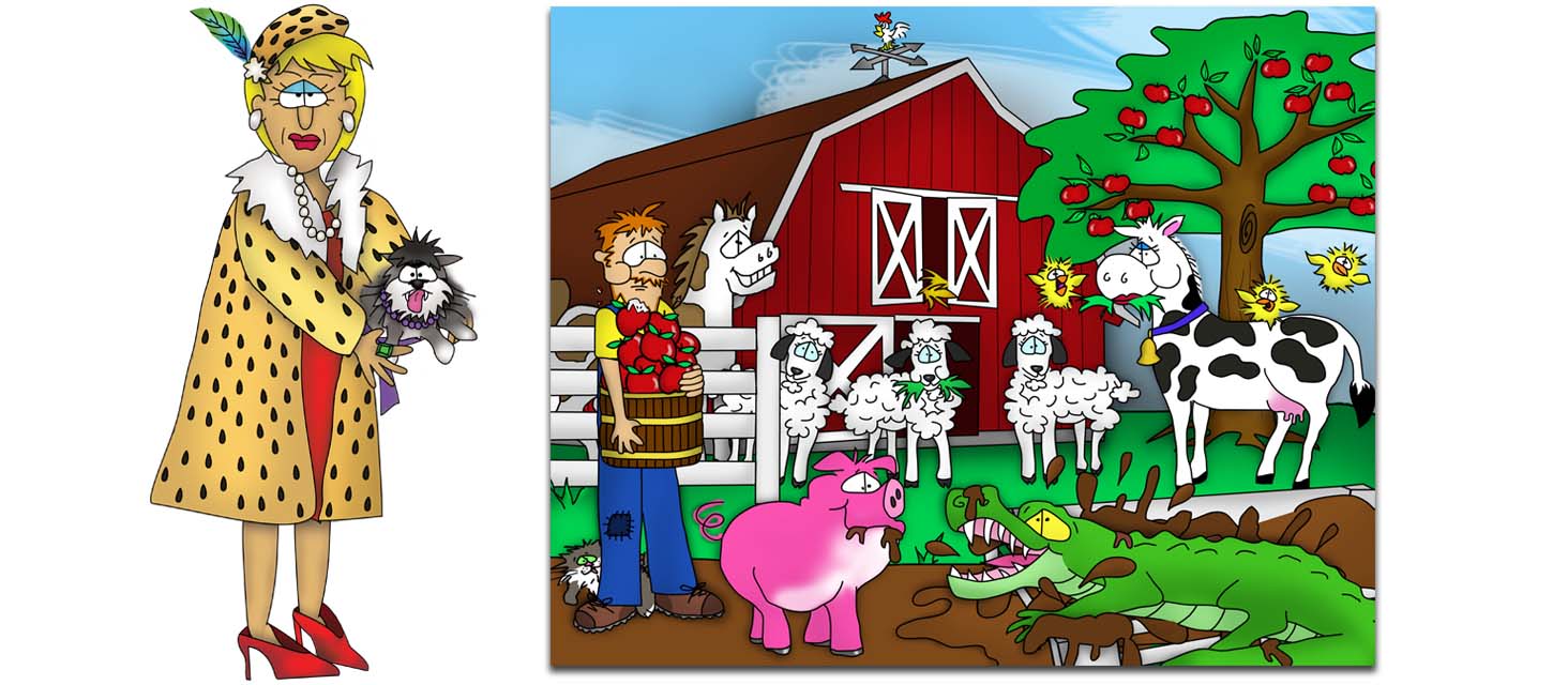 Dee Dee Duncan An Alligator On The Farm The Bizzy Buddies Snail's Pace Productions Vuja Day Artist Author Comedy
