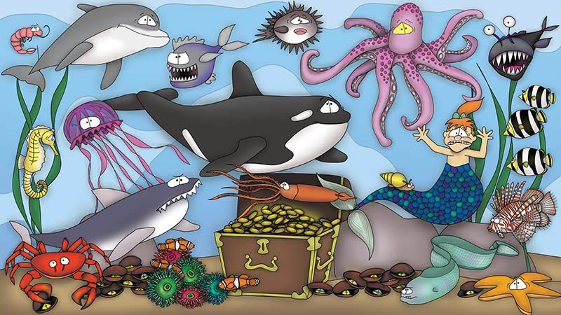 The Bizzy Buddies Snail's Pace Productions Humorous Illustrated Stories Allium County Aquarium