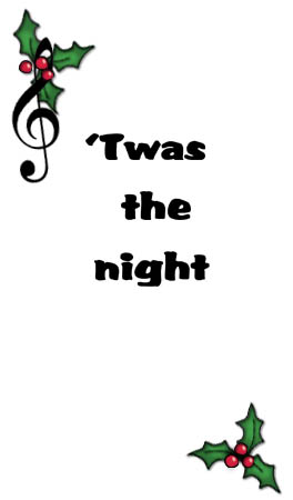 Bizzy Buddies - The Night Before Christmas Vuja Day