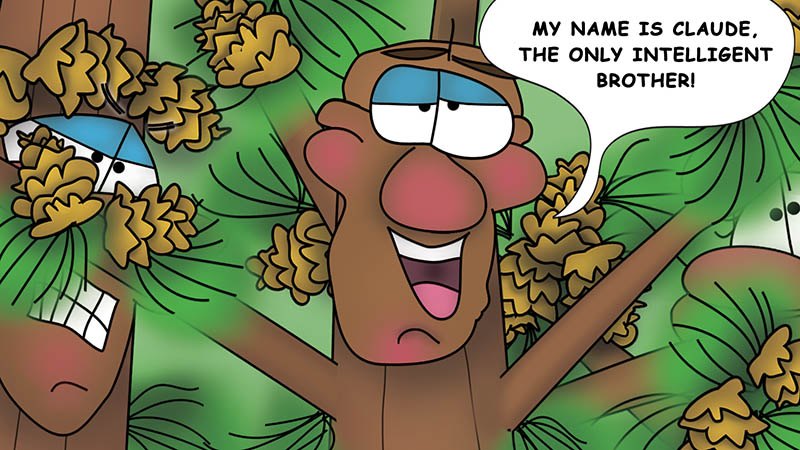 Bizzy Buddies - The Three Tree Brothers - multi lingual childrens stories english french italian spanish german portuguese