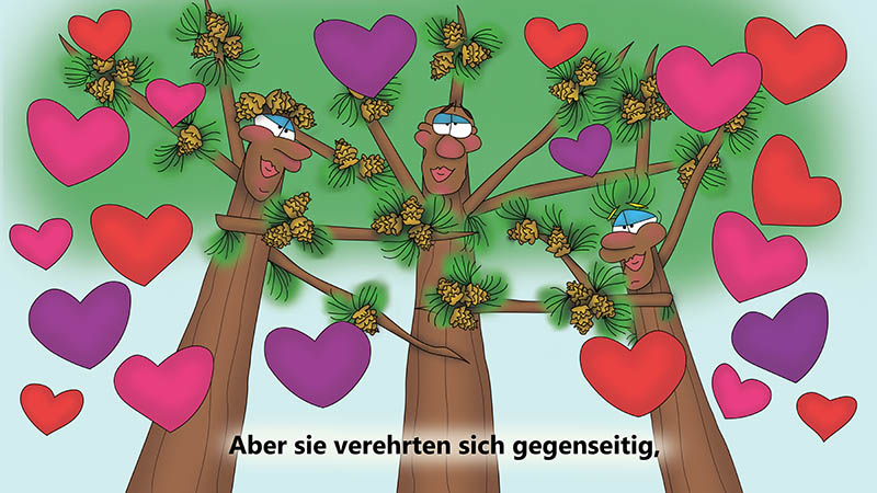 Bizzy Buddies - Die Drei Baumbruder humorvolle illustrierte Geschichte