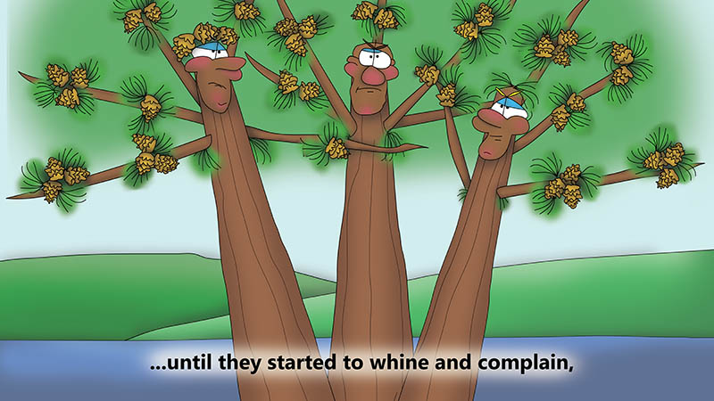 Bizzy Buddies - The Three Tree Brothers - multi lingual childrens stories english french italian spanish german portuguese
