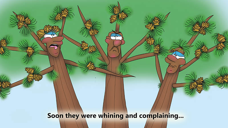 Bizzy Buddies - The Three Tree Brothers - multi lingual childrens stories english french italian spanish german portuguese