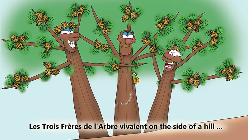 Bizzy Buddies - Les Trois Frères des Arbres Histoire illustree humoristique