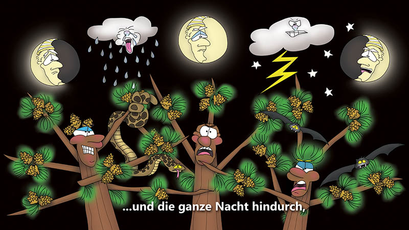 Bizzy Buddies - Die Drei Baumbruder humorvolle illustrierte Geschichte