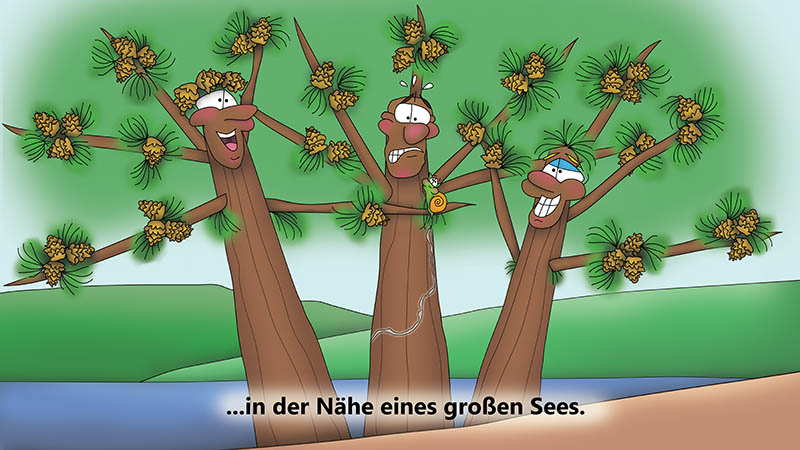 Bizzy Buddies - Die Drei Baumbruder humorvolle illustrierte Geschichte