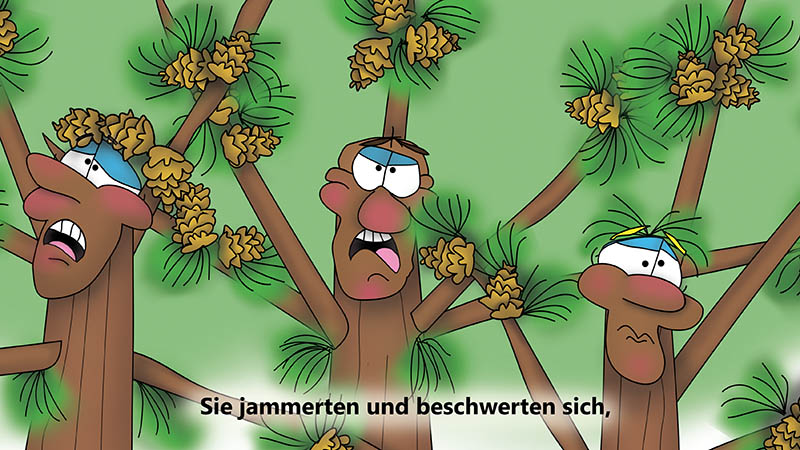 Bizzy Buddies - Die Drei Baumbruder humorvolle illustrierte Geschichte
