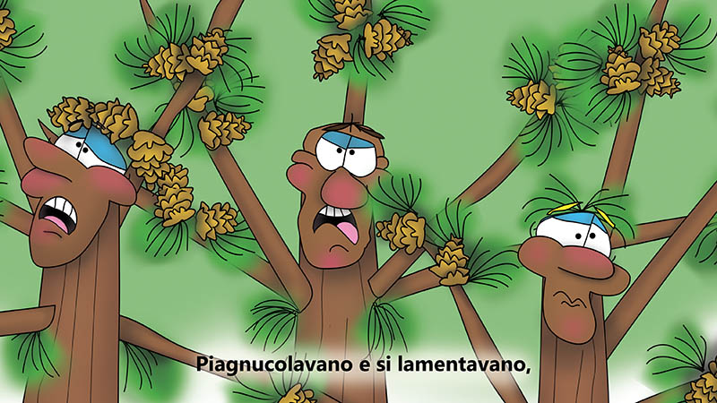 Bizzy Buddies - I Tre Fratelli Albero Storia illustrata umoristica