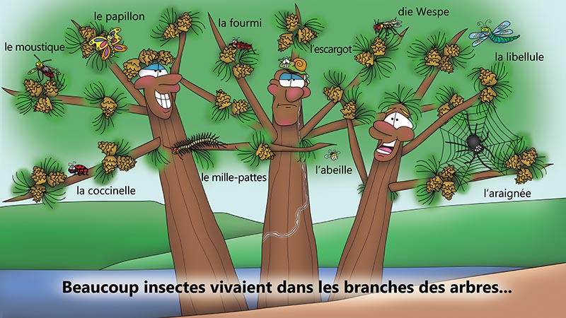 Bizzy Buddies - Les Trois Frères des Arbres Histoire illustree humoristique
