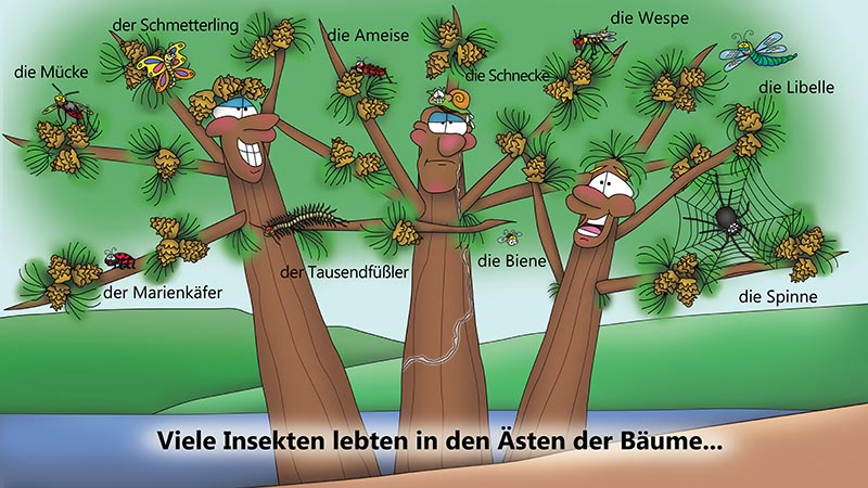 Bizzy Buddies - Die Drei Baumbruder humorvolle illustrierte Geschichte