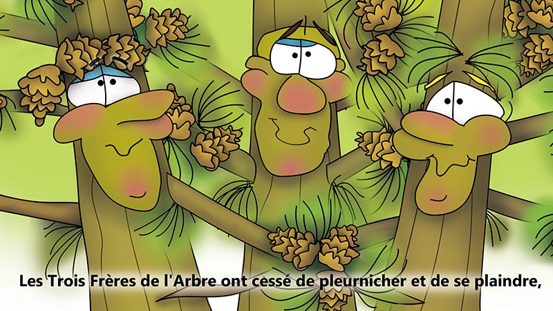 Bizzy Buddies - Les Trois Frères des Arbres Histoire illustree humoristique