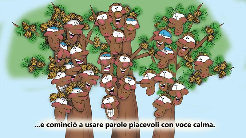 Bizzy Buddies - I Tre Fratelli Albero Storia illustrata umoristica