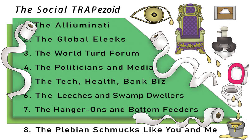 The Bizzy Buddies Snail's Pace Productions Humorous Illustrated Stories The Social Trapezoid