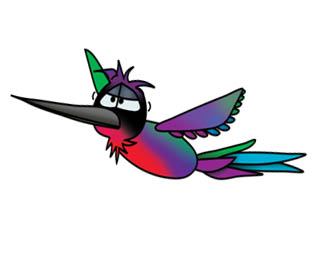 Humming Bird Cartoon Characters Bizzy Buddies