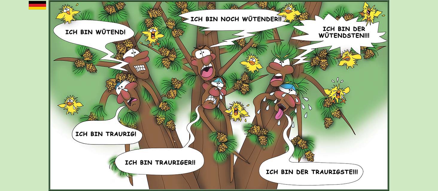 Bizzy Buddies Snail's Pace Productions Die Drei Baumbruder Aus dem Englishchen ins Deutsche ubersetzt Vuja Day Multi Lingual Languages