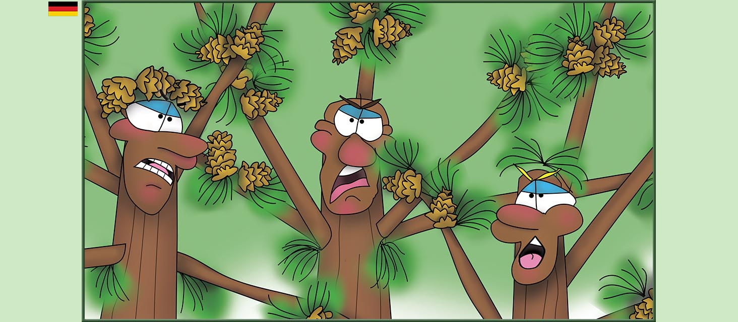 Bizzy Buddies Snail's Pace Productions Die Drei Baumbruder Aus dem Englishchen ins Deutsche ubersetzt Vuja Day Multi Lingual Languages