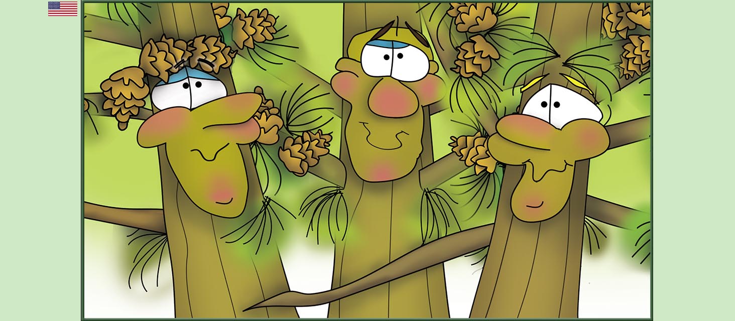 Bizzy Buddies Snail's Pace Productions The Three Tree Brothers Educational Illustrated Stories Multi Lingual Languages