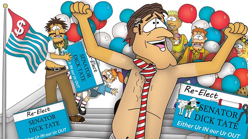 Bizzy Buddies - The Senator's New Clothes Snail's Pace Productions Vuja Day Writer Illustrator