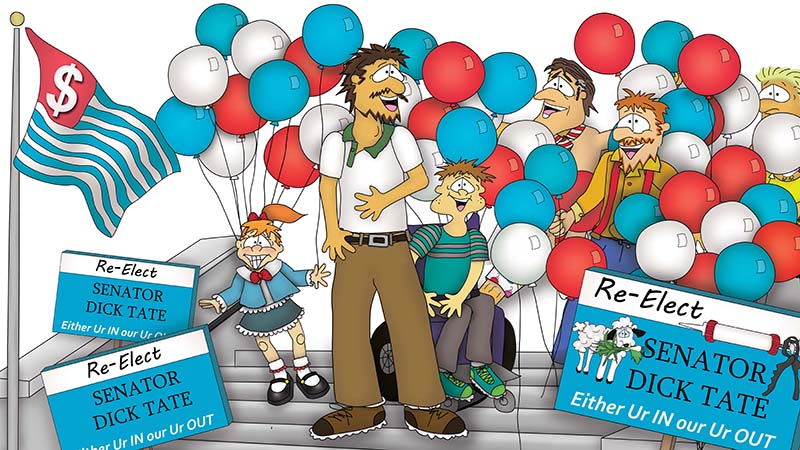 Bizzy Buddies - The Senator's New Clothes Snail's Pace Productions Vuja Day Writer Illustrator