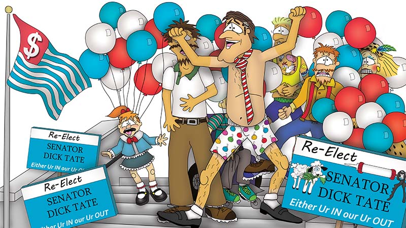 Bizzy Buddies - The Senator's New Clothes Snail's Pace Productions Vuja Day Writer Illustrator