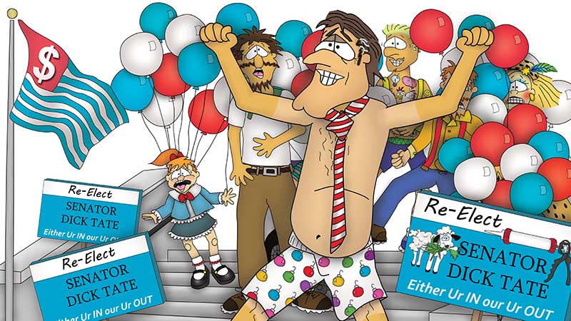 Bizzy Buddies - The Senator's New Clothes Snail's Pace Productions Vuja Day Writer Illustrator