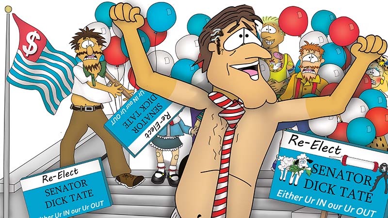 Bizzy Buddies - The Senator's New Clothes Snail's Pace Productions Vuja Day Writer Illustrator