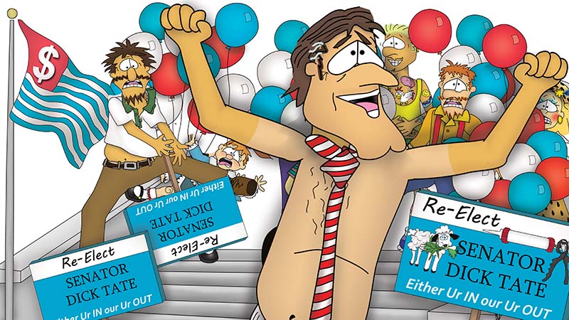 Bizzy Buddies - The Senator's New Clothes Snail's Pace Productions Vuja Day Writer Illustrator