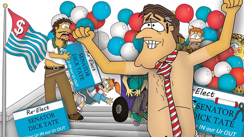 Bizzy Buddies - The Senator's New Clothes Snail's Pace Productions Vuja Day Writer Illustrator