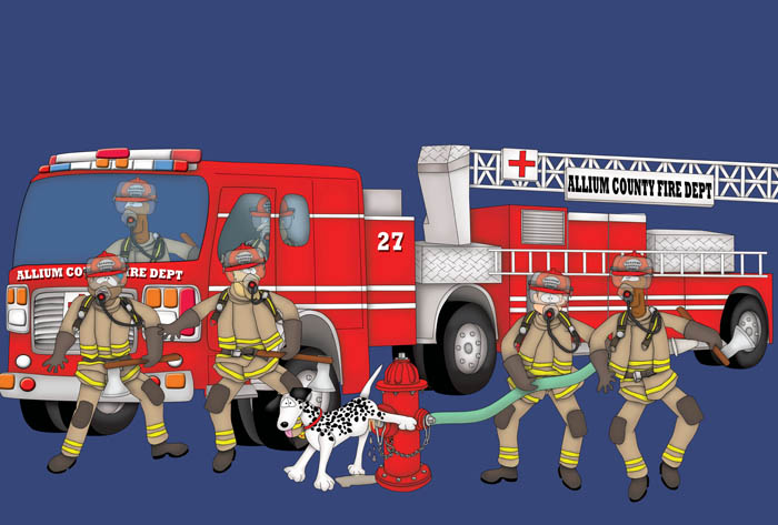 Allium County Fire Dept Bizzy Buddies - Snail's Pace Productions