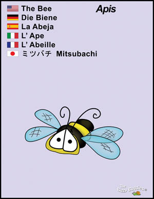 Bizzy Buddies Bumble Bee cartoon character