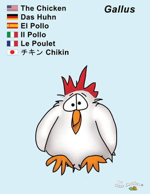 Bizzy Buddies chicken cartoon character