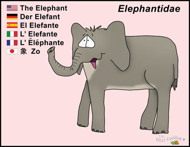 Bizzy Buddies Elephant cartoon character