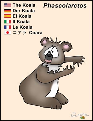 Bizzy Buddies Koala Bear cartoon character