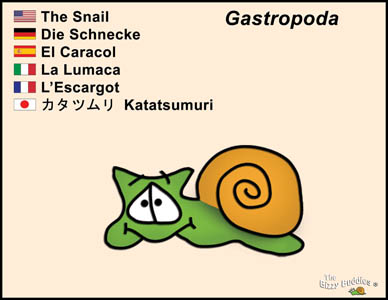 Bizzy Buddies Snail cartoon character