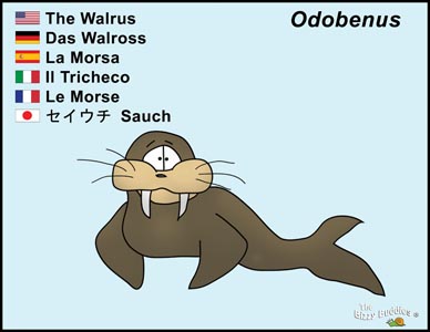 Bizzy Buddies Walrus cartoon character