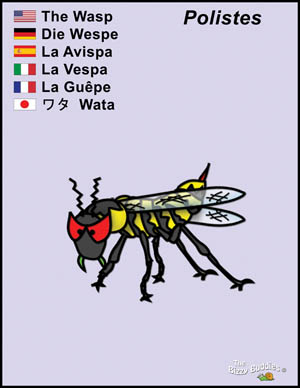 Bizzy Buddies Wasp cartoon character